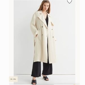 NWT H&M Double-Breadted Trench Coat